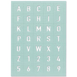 Sizzix • tynder den alfanumeriske flise
