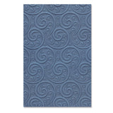 Sizzix • 3-d teksturerede aftryk prægning af mappe ornamental spiral