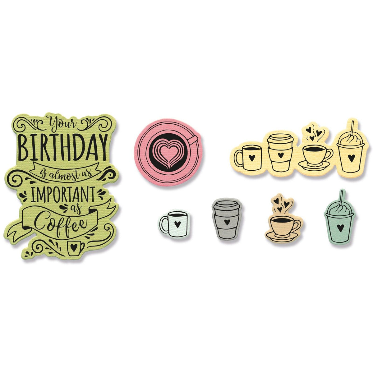 Sizzix • framelits stansesæt frimærker café 10 stk