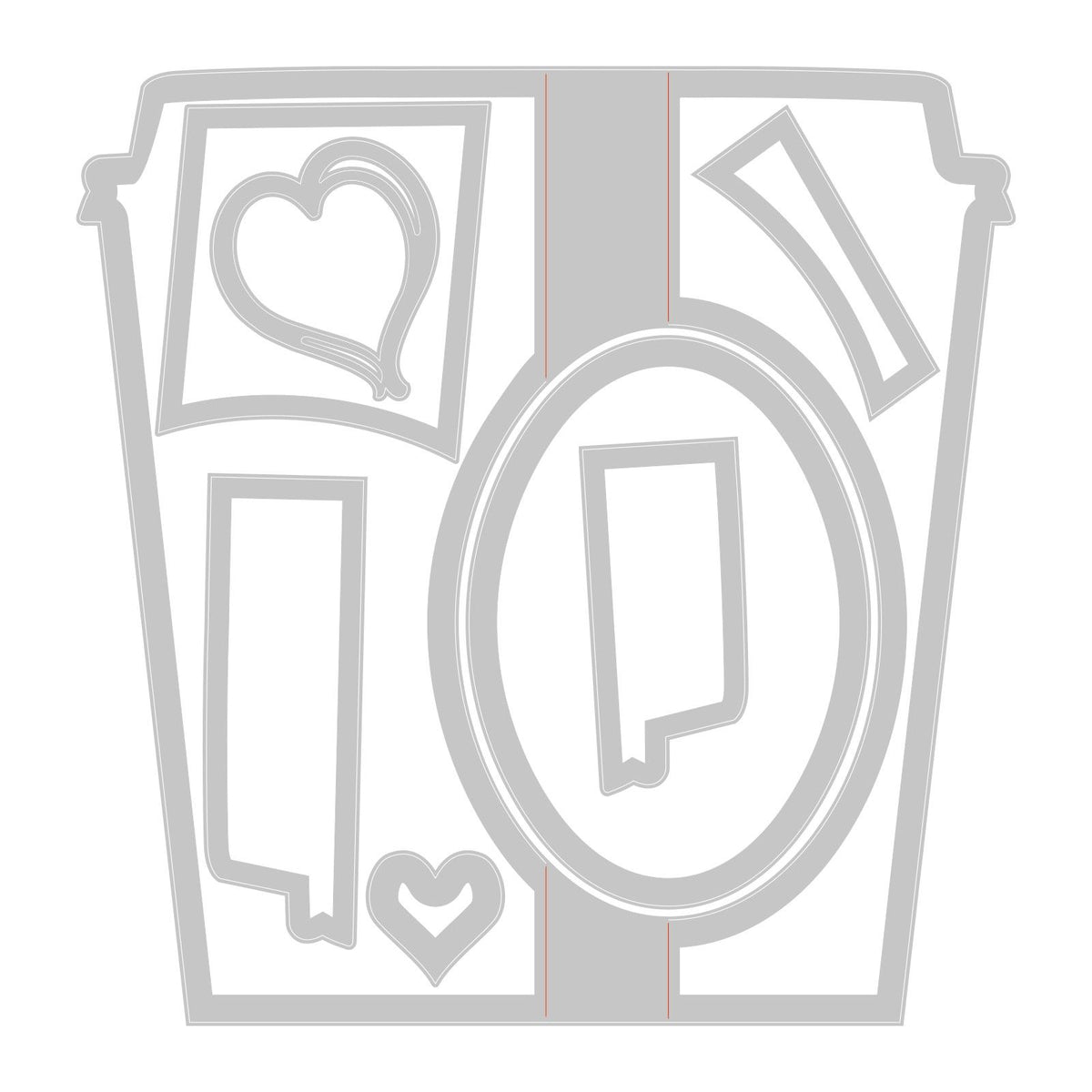 Sizzix • thinlits die sæt card café 8 stk