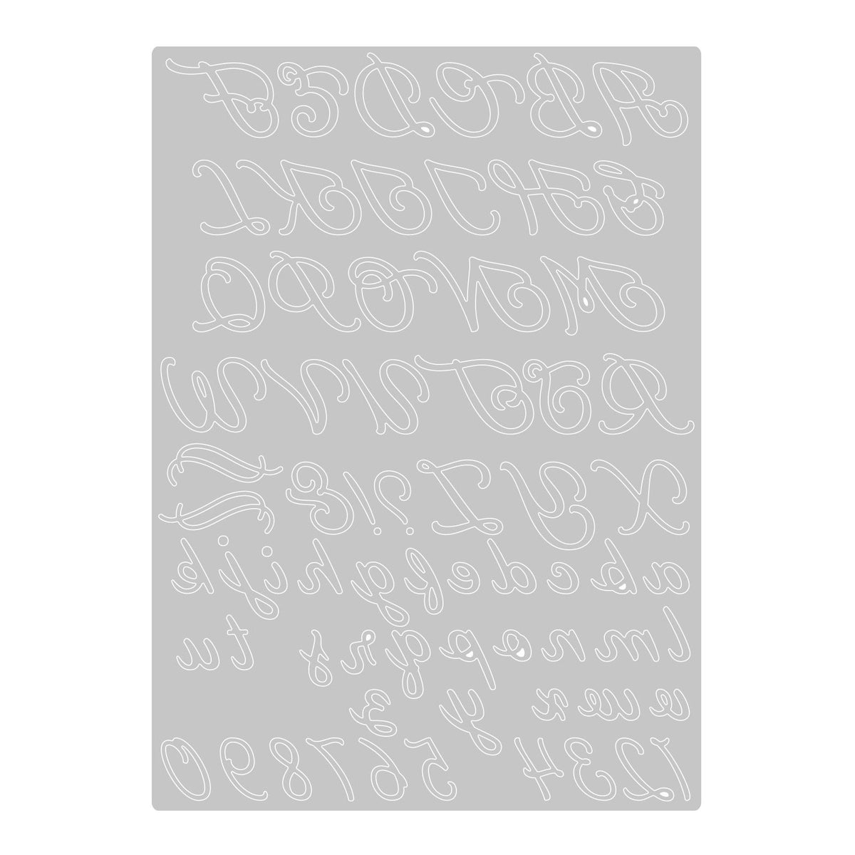 Sizzix • thinlits die scripted alfabet