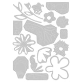 Sizzix • thinlits die sæt fabelagtige dristige blomster 16 stk