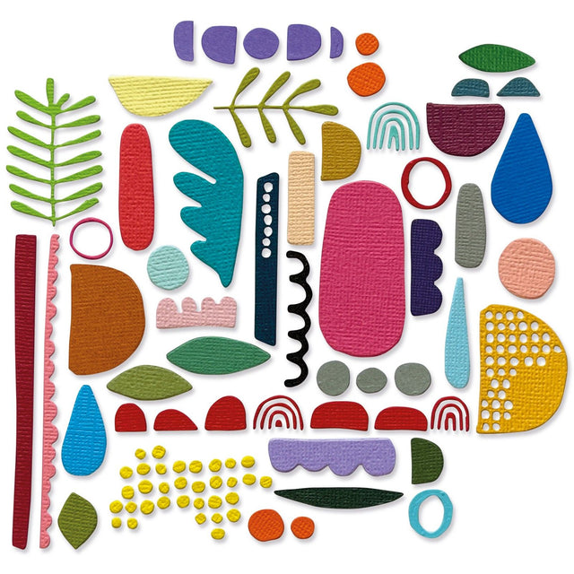 Sizzix • tim holtz thinlits die sæt abstrakte elementer 43stk