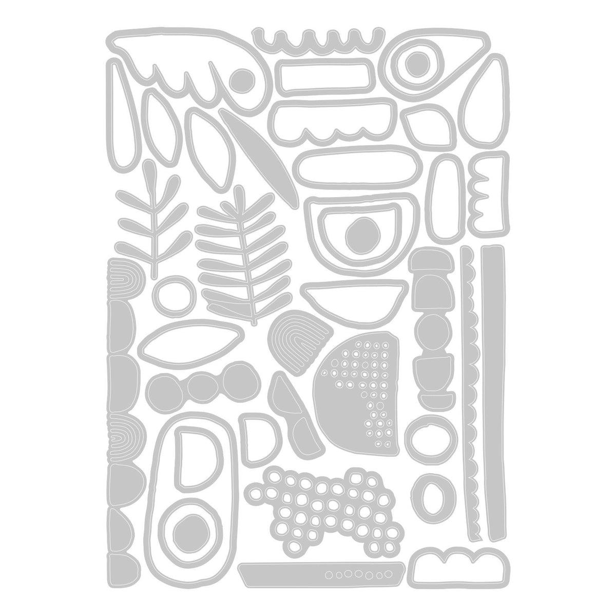 Sizzix • tim holtz thinlits die sæt abstrakte elementer 43stk