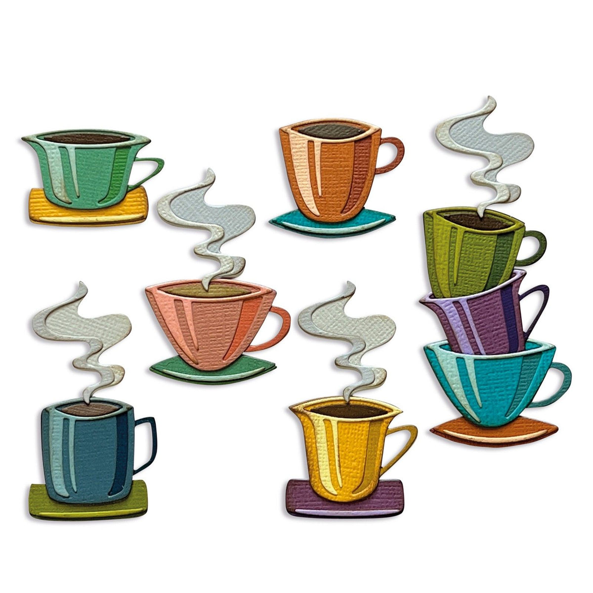 Sizzix • tim holtz thinlits die sæt papercut café 28stk