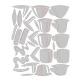 Sizzix • tim holtz thinlits die sæt papercut café 28stk