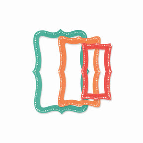 Sizzix • framelits die sæt fantasifuldt doris prikket top note 8 stk