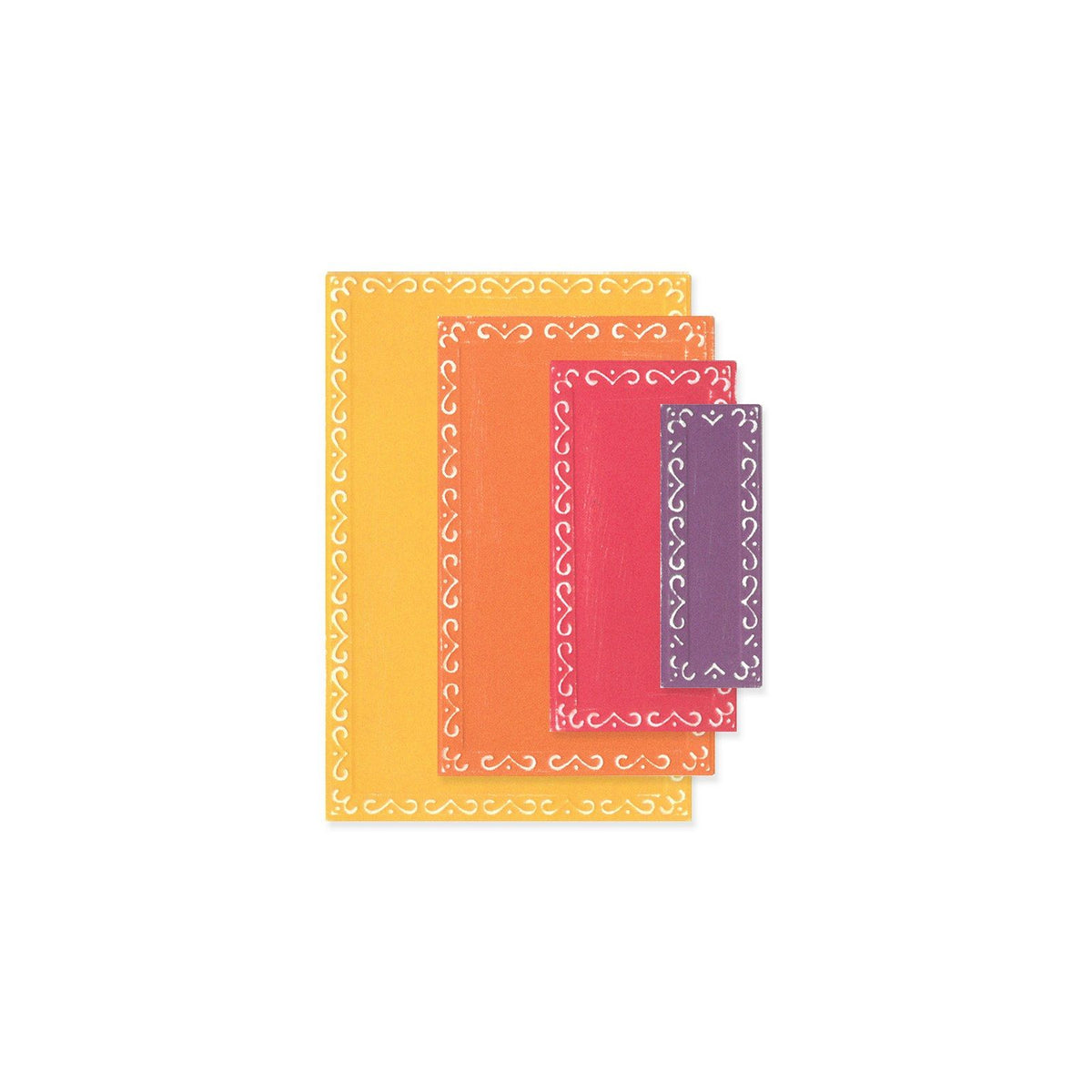 Sizzix • framelits die sæt fantasifulde renee deco rektangler 9 stk