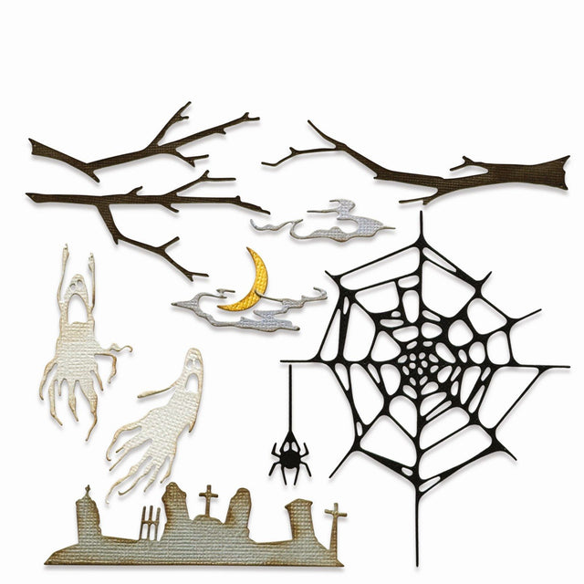 Sizzix • tim holtz thinlits die vault fright night 11stk