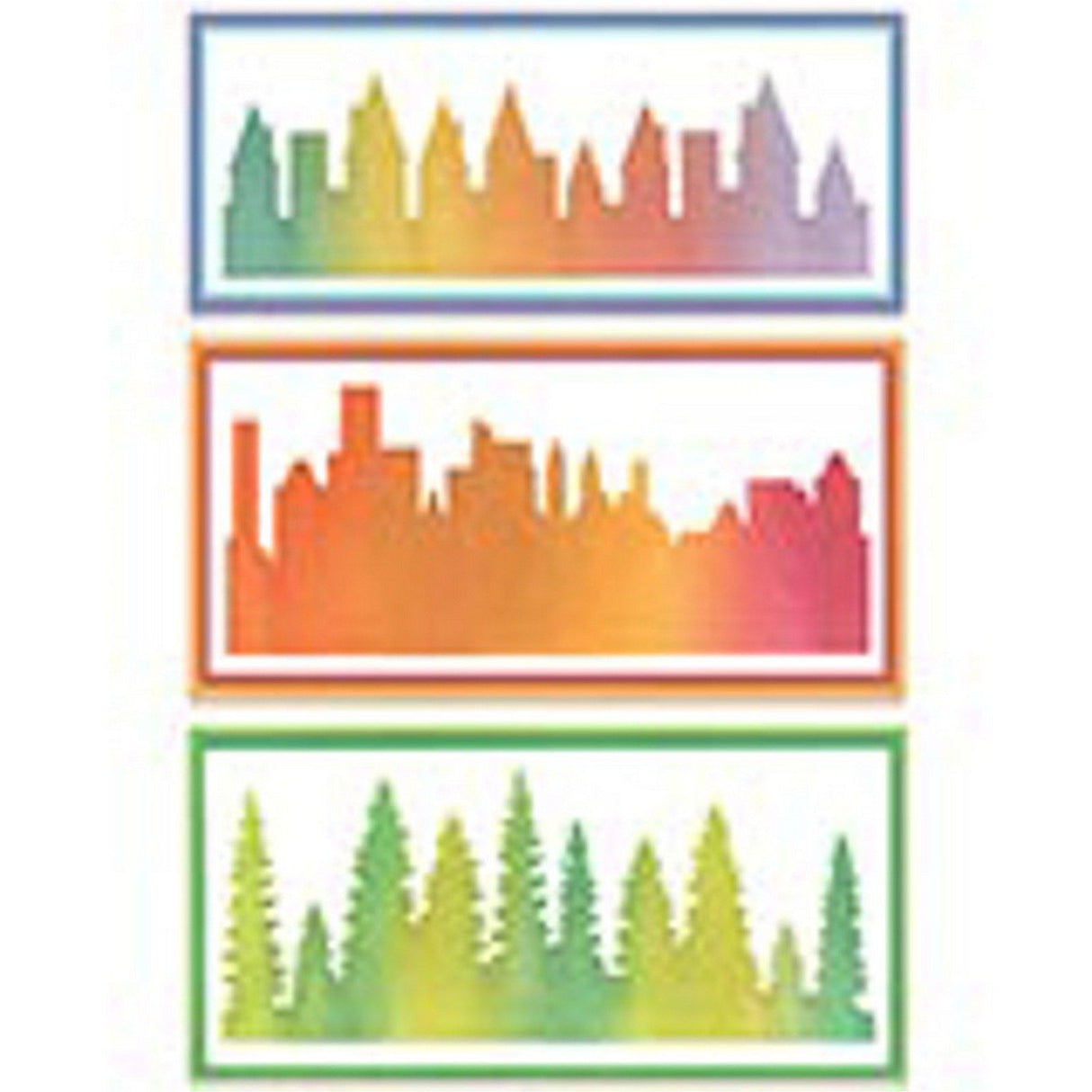 Sizzix • stencil a5 kosmopolitisk udsigten