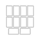 Sizzix • klart stempelsæt a5 med framelits die tab stempel alpha 70stk
