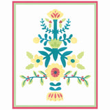 Sizzix • lagdelte stencils a6 folketræ 4stk