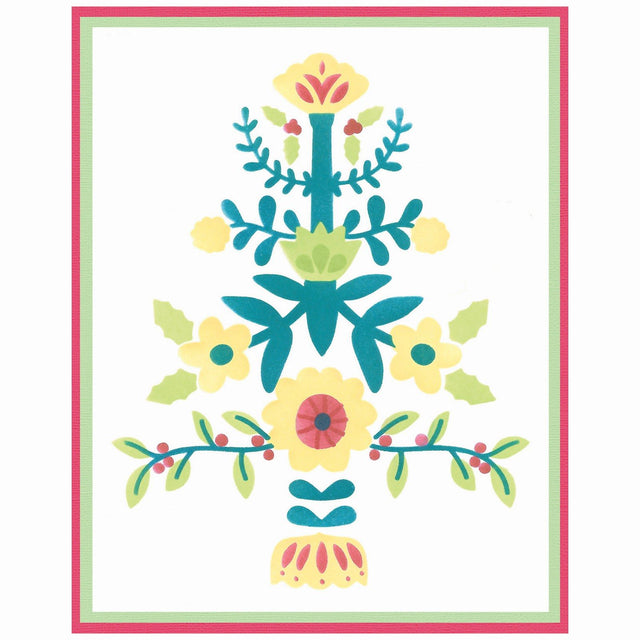 Sizzix • lagdelte stencils a6 folketræ 4stk