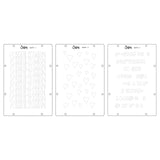 Sizzix • studie frimærker sæt 13 stk 3 stk stencils possibilitarian by cat kerr