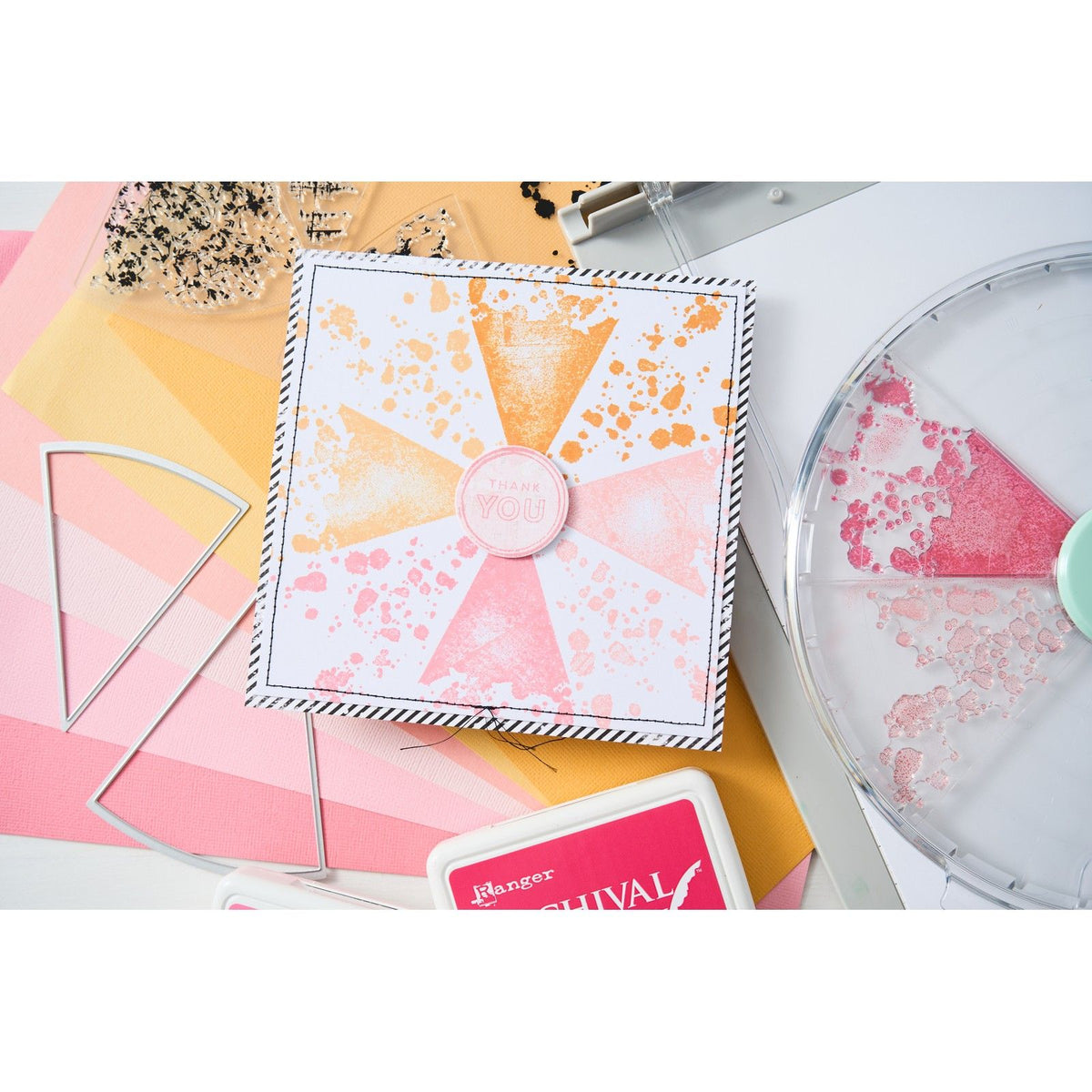 Sizzix • klare stempler med rammelister build-a-burst maleri 11 stk