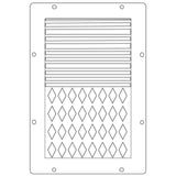 Sizzix • studio: a5 klare stempler 3 stk a5 stencils mine yndlingsting af mark montano