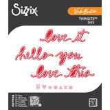 Sizzix • thinlits 17 stk die sæt vicki script 1 fra vicki boutin