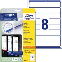 Brochureetiketter avery l6060-25 hvid 192x34mm 200 etiketter