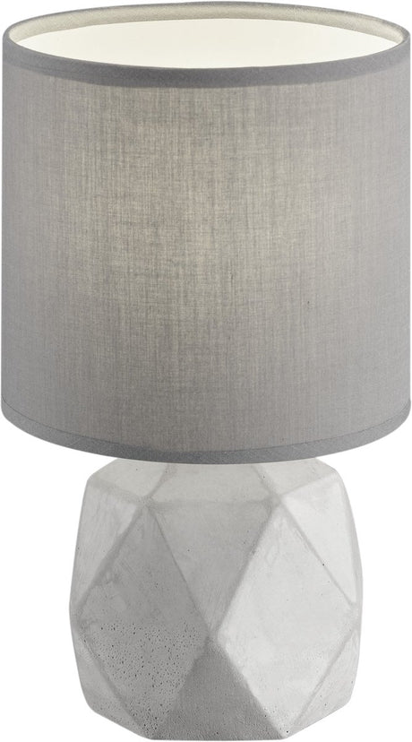 Rl lev din lys reality gedde - bordlampe - betonfarvet - ekskl. 1x e14 28 w - ledningskontakt