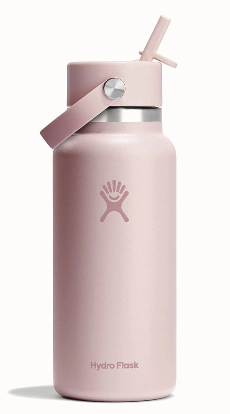 Hydroflaske bred mund flex halmhætte drikkeflaske (946 ml) - trillium
