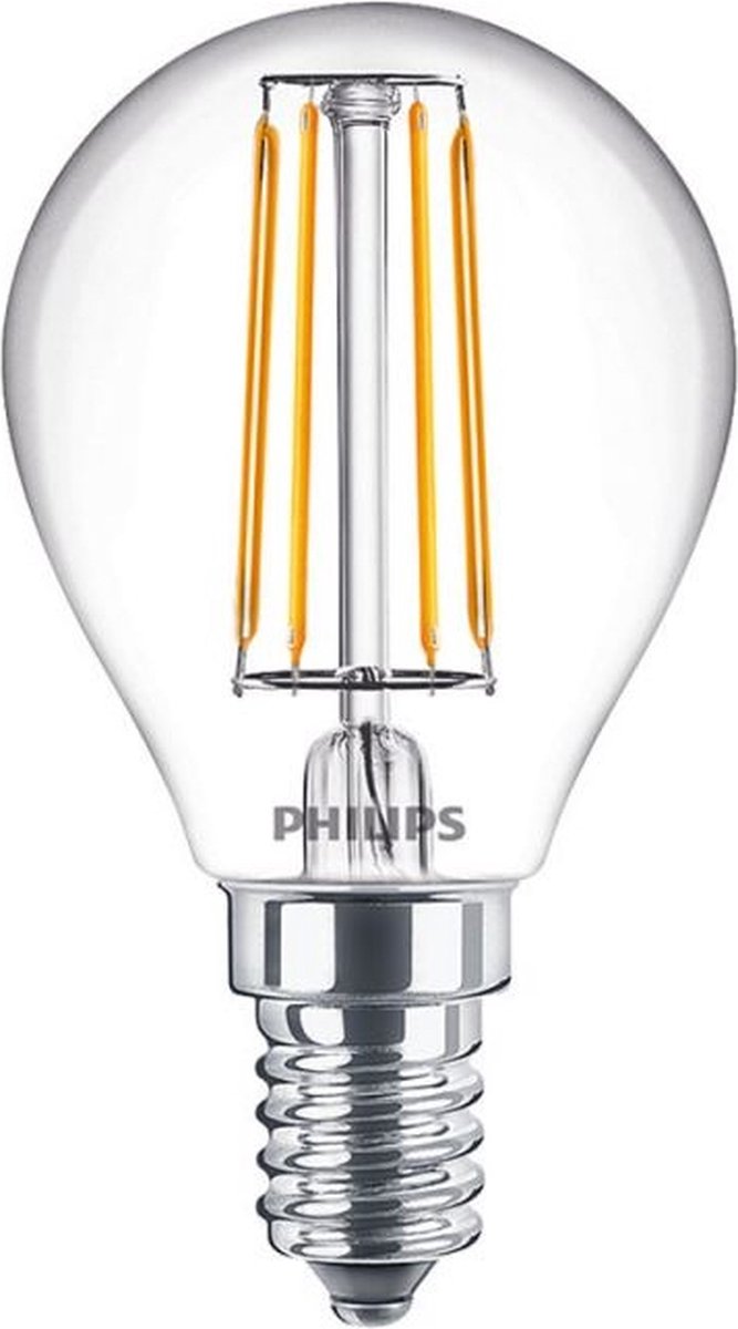 Philips led philips - master value ledluster e14 kogel filament helder 3.4w 470lm - 927 zeer warm wit | beste kleurweergave - dimbaar - vervangt 40w