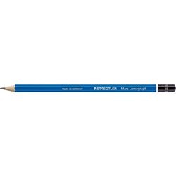 Træblyant 3b blå, sort staedtler mars lumograph 100
