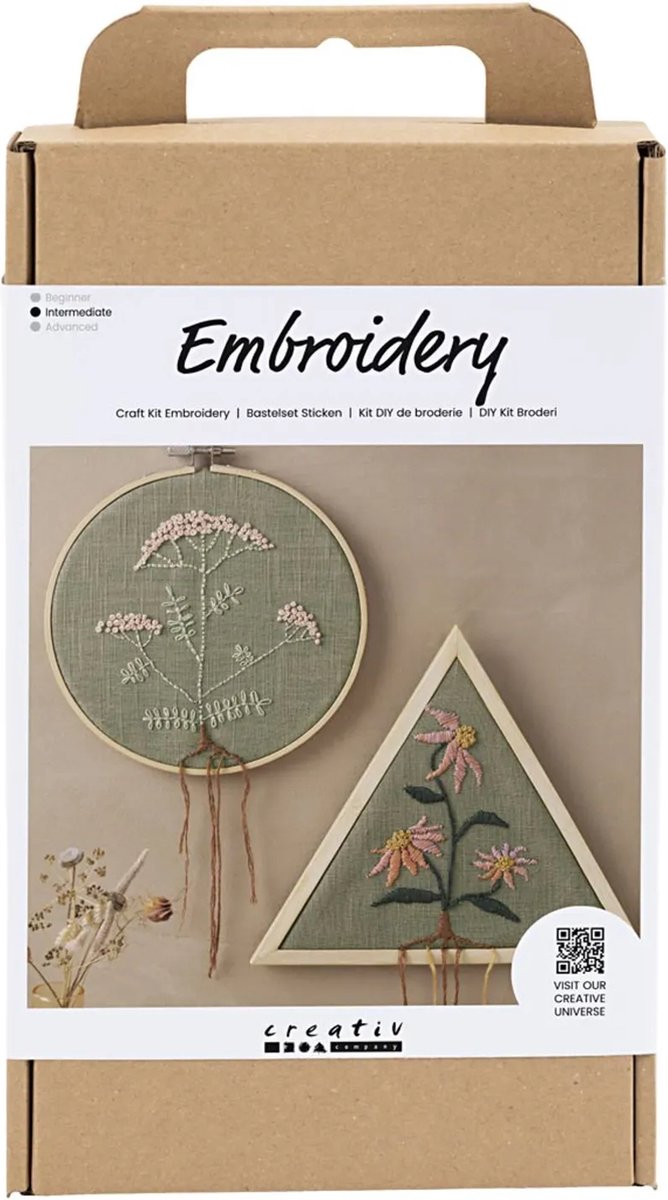 Creativ virksomhed https: www.cchobby.nl hobbyset-embroidery-embroidery-frame-dusty-green-1-box