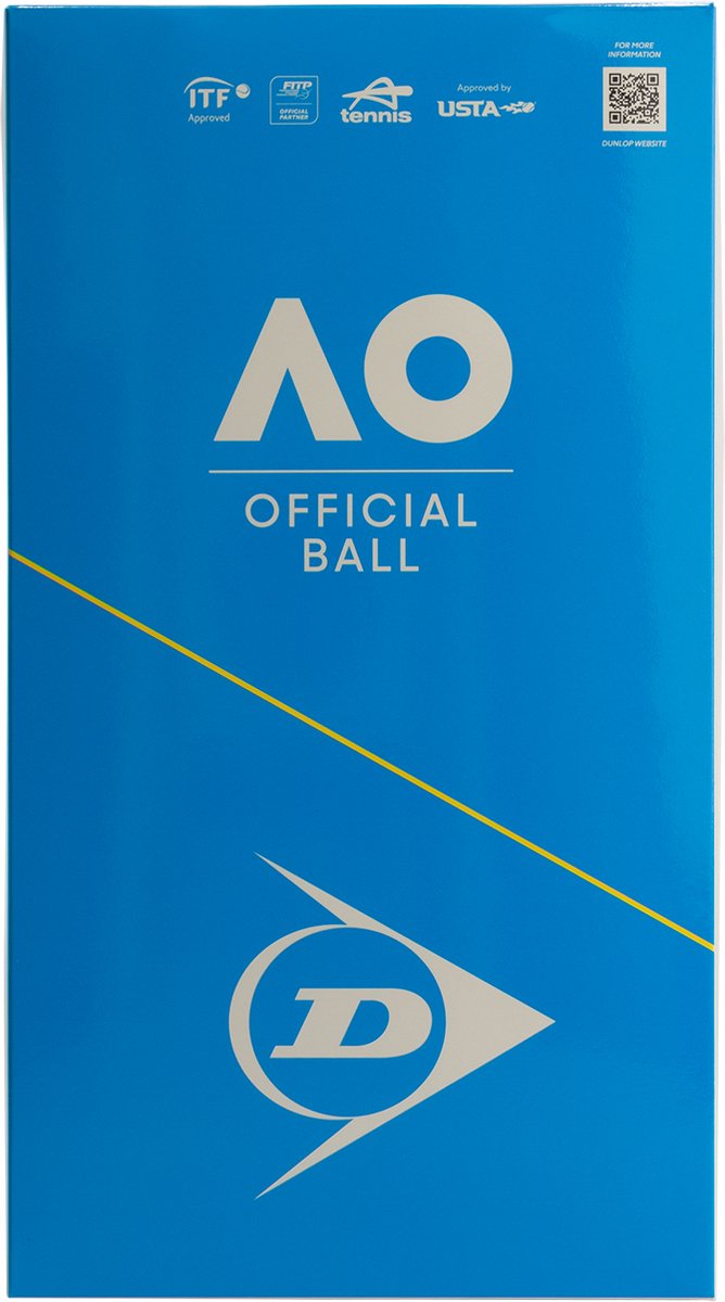 Dunlop - Australian Open - tennisbolde - 2x4 kasket