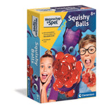 Clementoni videnskabsspil sjovt - squishy bolde, videnskabslaboratorium, eksperimentsæt til børn, 8+ år, 66950