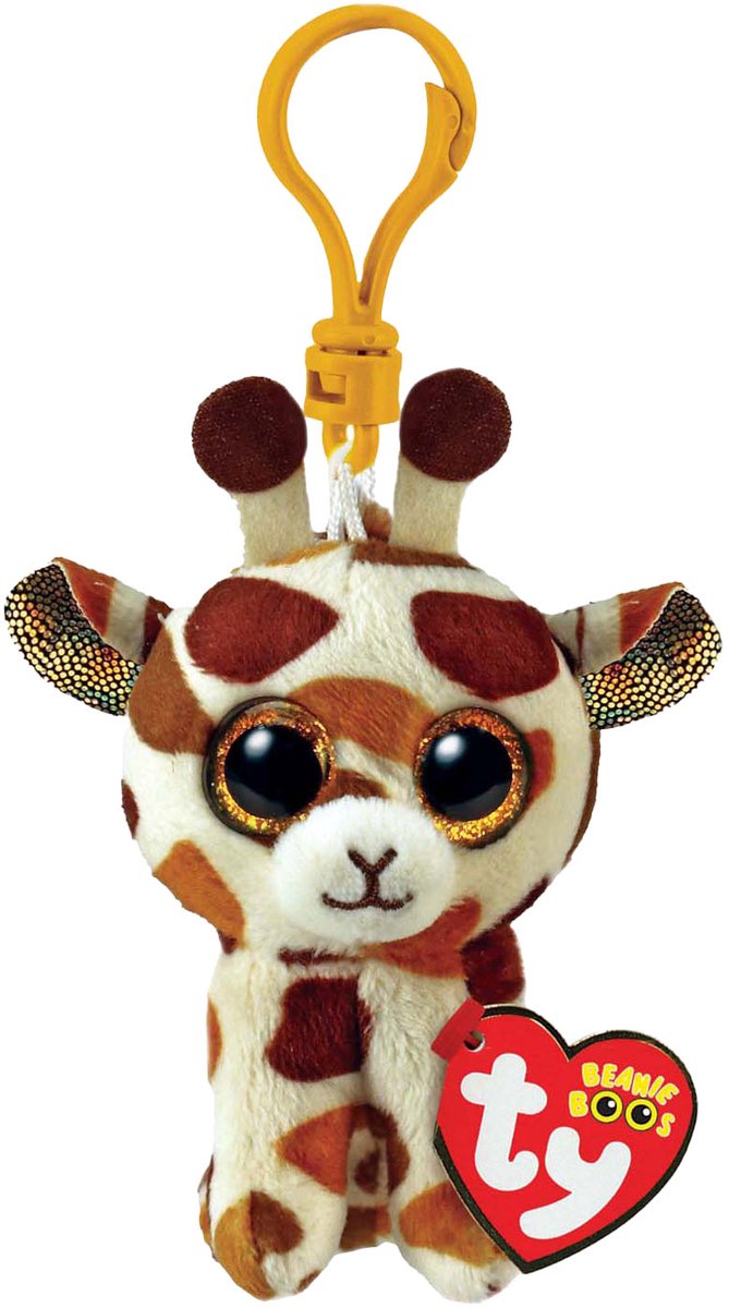 Ty Beanie Boos klips kramme-giraf stylter 7 cm