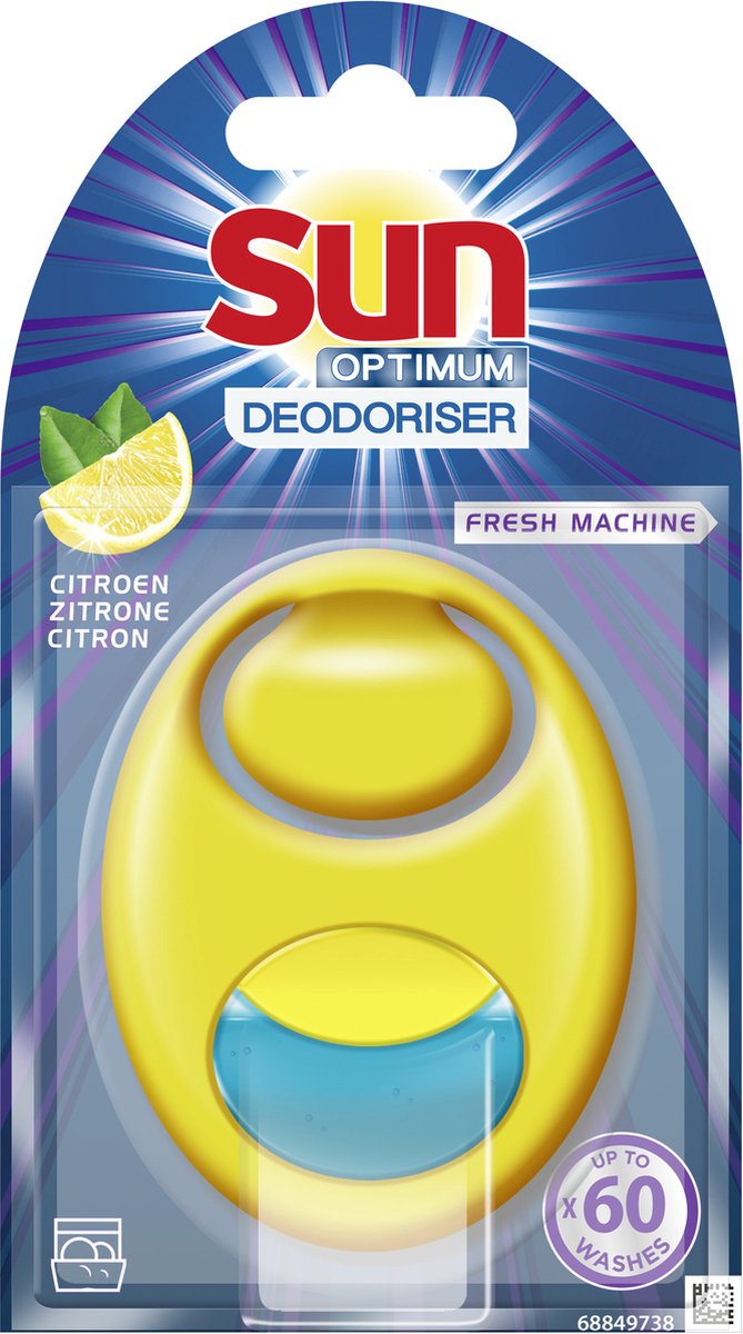 Sun optimum citron opvaskemaskine opfrisker - 1 stk