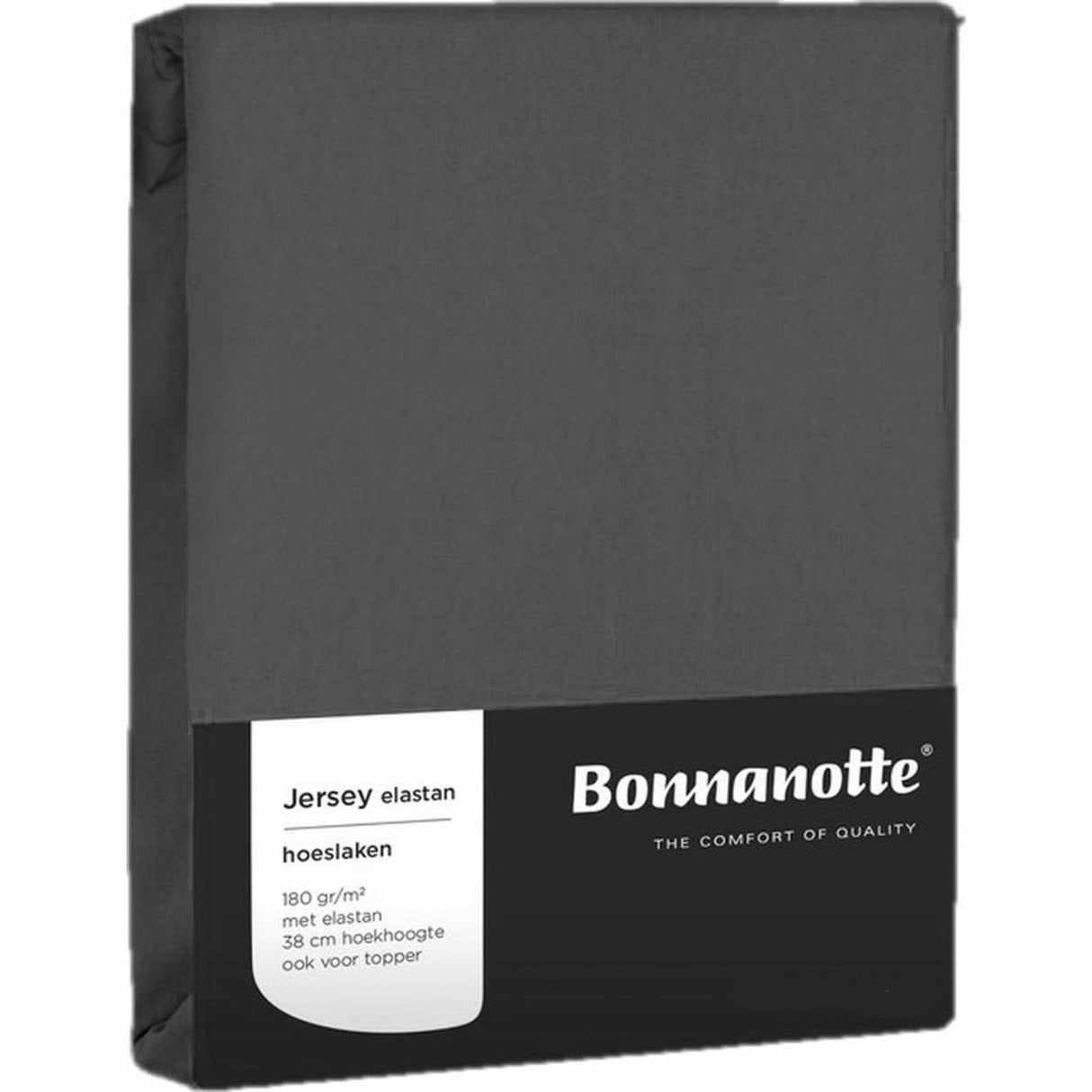Bonnanotte pasform jersey elastan mørkegrå 90x200cm