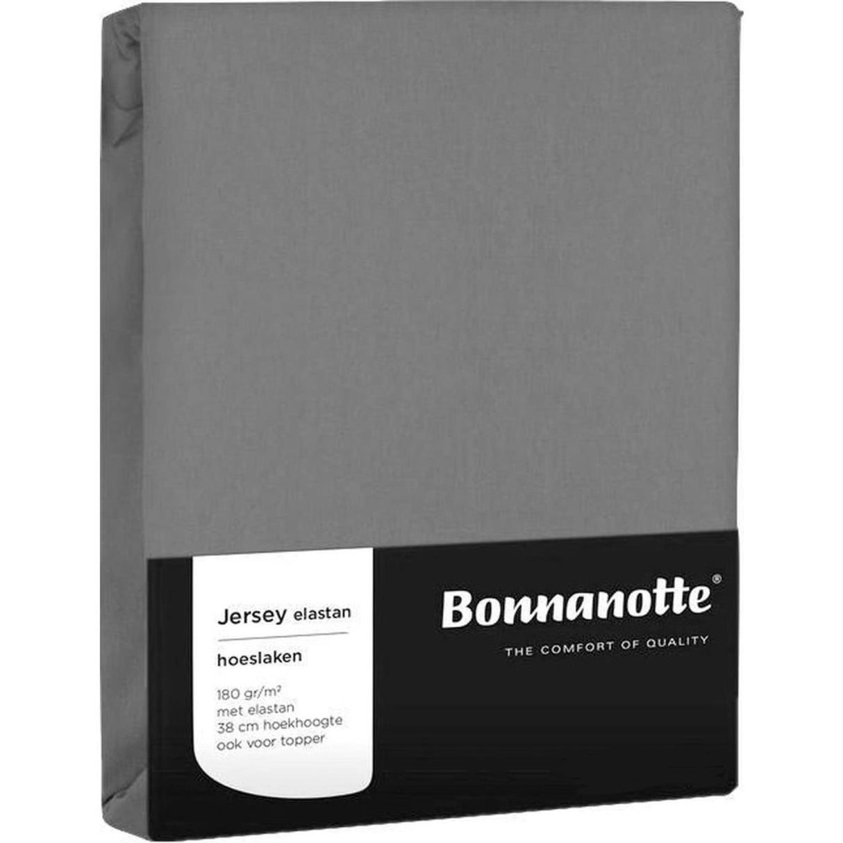Bonnanotte pasform jersey elastan mellemgrå 90x200cm