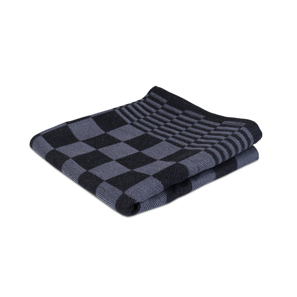 Wecoline weco viskestykke ternet sort 70x70cm (6 stk.)