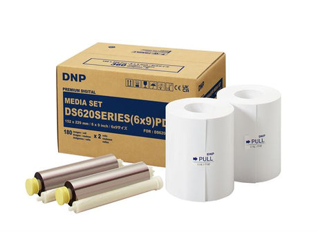 DNP papir DM69620 2 ruller á 180 stk. 15x23 til ds620