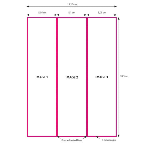 DNP -papir 2 rulle � 200 St. 15x20 perforeret på 5x20 og 10x20 cm for DS620