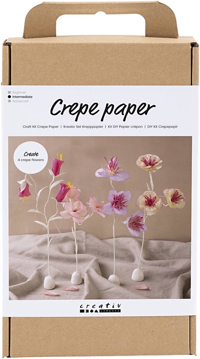 Kreativ virksomhed https: www.cchobby.nl hobbyset-crepepaper-flower-pastelcolors-1-box