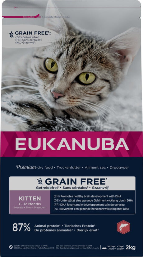 Eukanuba kat kitten graanvrij zalm 2 kg