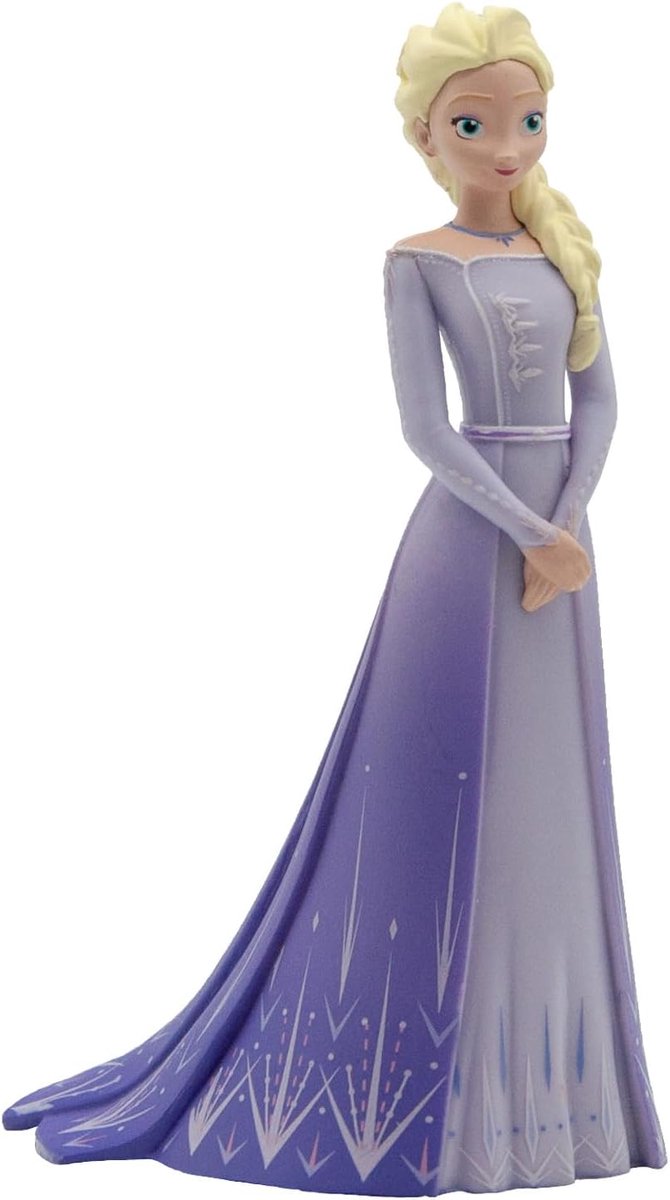 Bullyland 13510 – legefigur og samlerfigur Elsa fra Disney Frozen 2, ca. 5,8 × 10 × 6,5 cm – naturtro og detaljeret design – ideel som kagefigur og lille gave til børn fra 3 år.