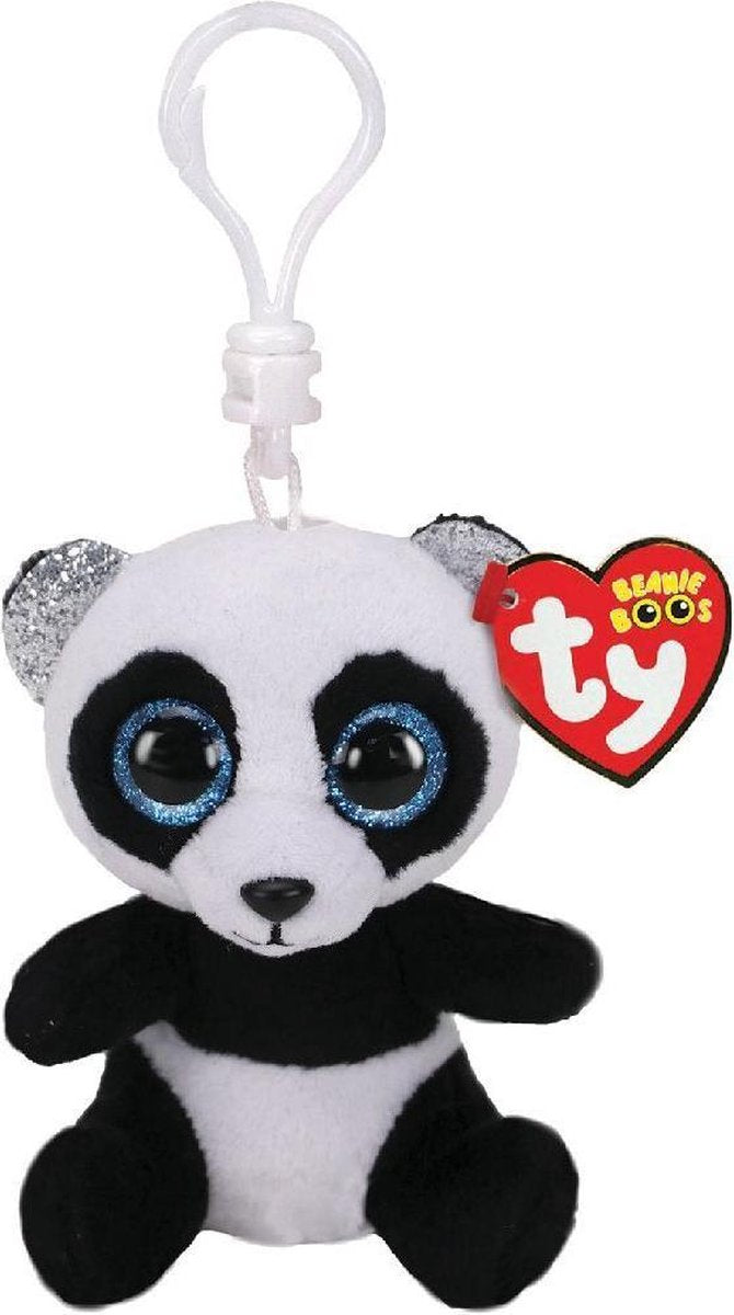 Ty Beanie Boos klip panda krammetøj bambus 7 cm