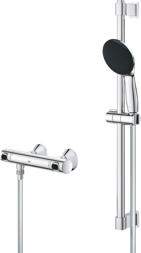 Grohe quickfix præcisionsflow brusesæt - vandbesparende - krom