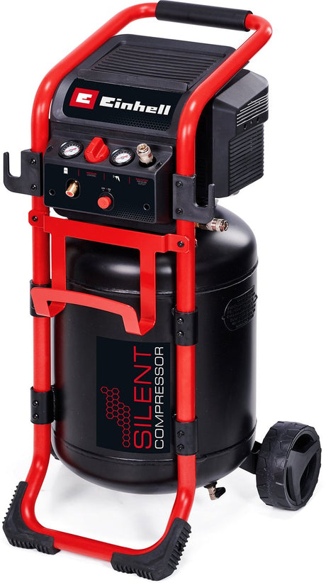 Einhell elektrisk kompressor te-ac 270 50 lydløs - 1650 w - 10 bar - 50 l tank - sugekapacitet: 270 l min - 70 db (støjsvage end normale kompressorer) - oliefri