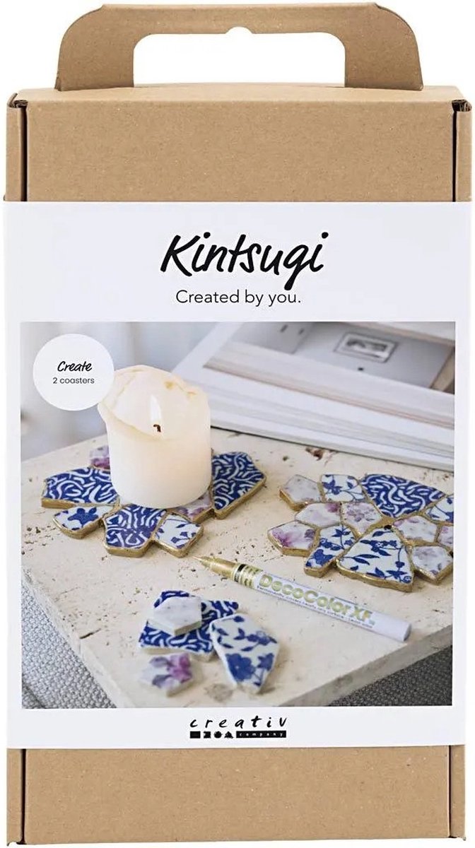 Kreativ virksomhed https: www.cchobby.nl hobbyset-kintsugi-coaster-blue-gold-lightred-white-1-box