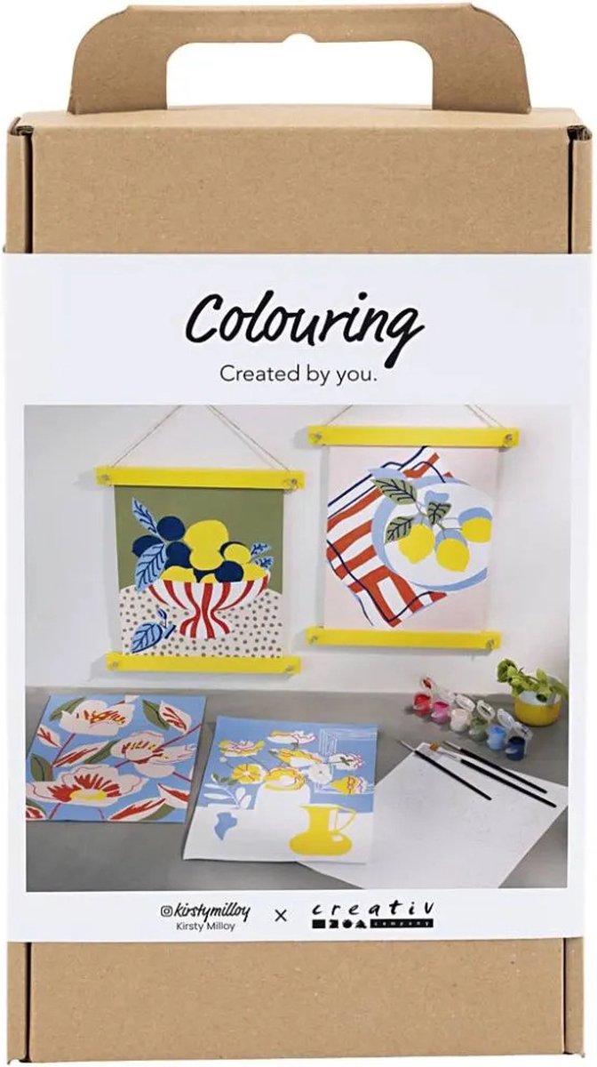 Kreativ virksomhed https: www.cchobby.nl hobbyset-colors-painting-according-numbers-acrylicpaint-1-box