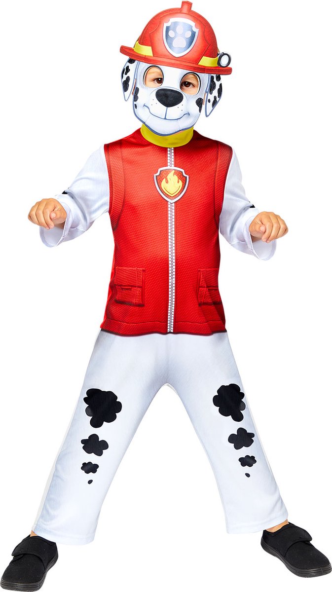 Paw patrulje - fancy dress - marshall - børn - 110 (4-6 år)