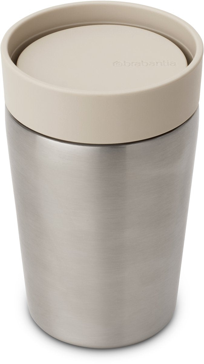 Brabantia make tag termokandekop - kaffekop to go - 200 ml - blød beige