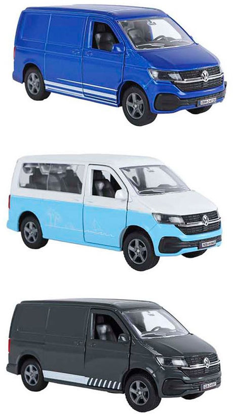 Kids globe vw transporter trykstøbt pb 3ass 13,5cm