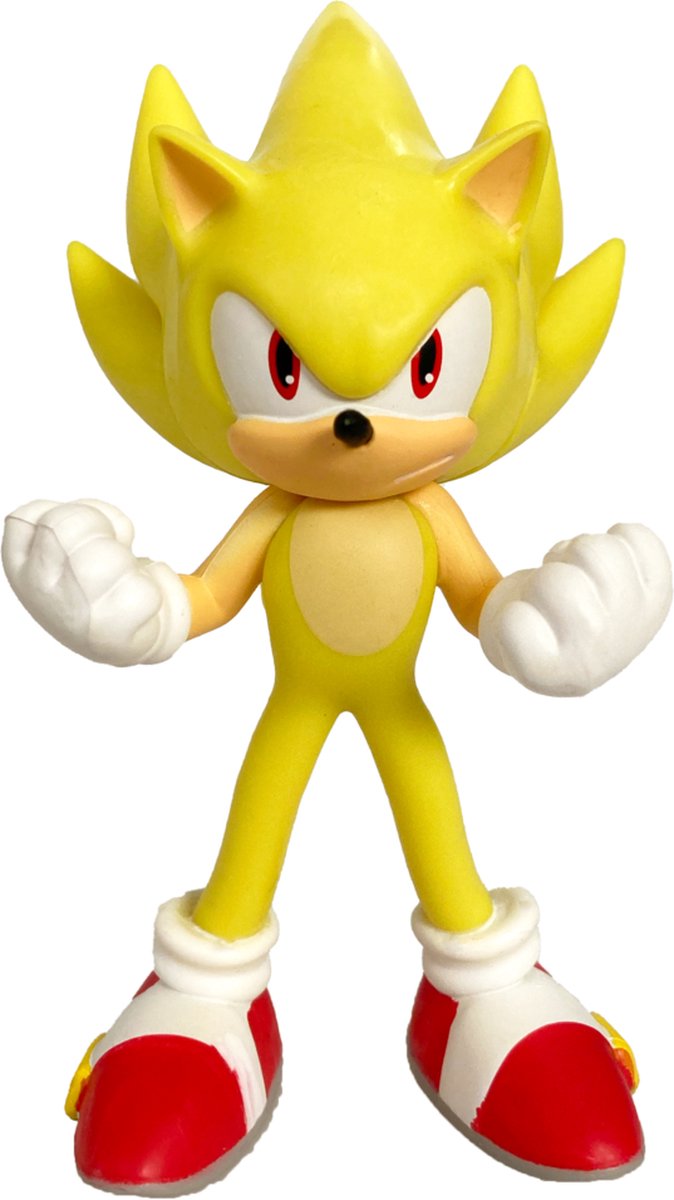 Comansi sonic the hedgehog mini figure super sonic 9 cm mini-figuur