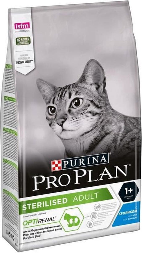 Pro plan purina - tørfoder til katte - steriliseret - nyresundhed - velsmagende kanin