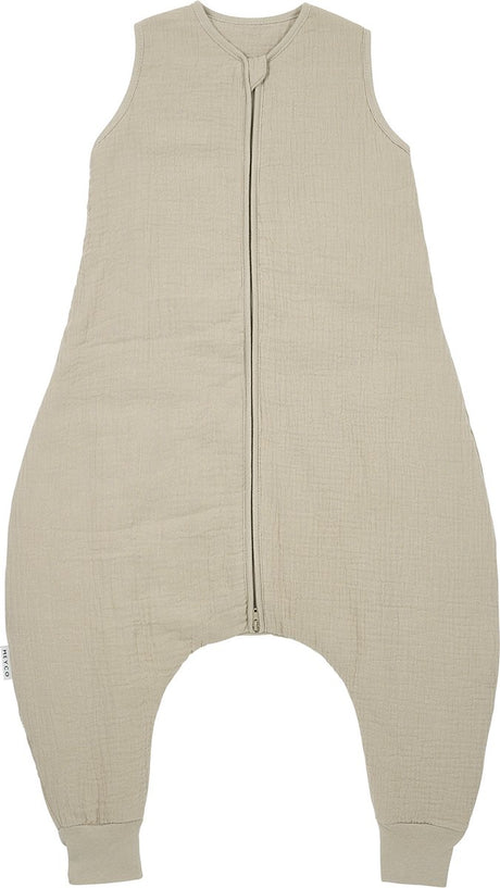 Meyco baby uni baby vintersøvn overall trøje - forvasket hydrofil - sand - 92 cm - 2,0 tom